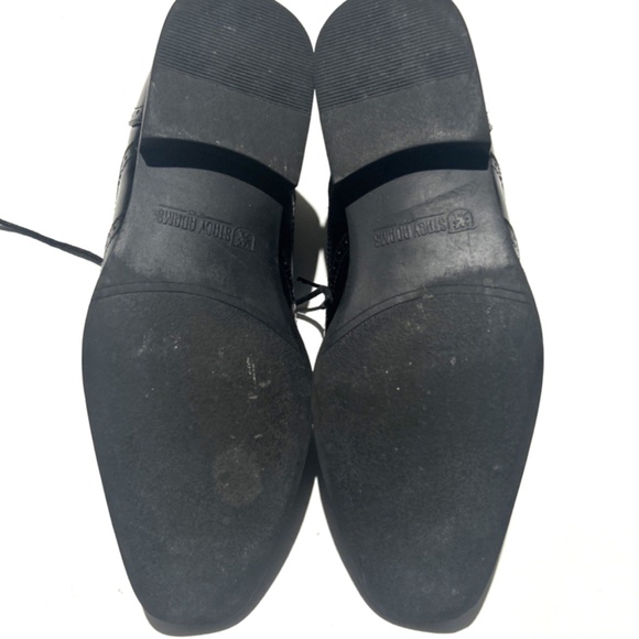 Stacy Adams Men's Dress Shoes Black Wardell‎ Wingtip Oxfords Size 10M - Picture 8 of 8